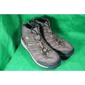 Columbia Mens Brown Suede Waterproof Hiking Boots Size 15 Wide